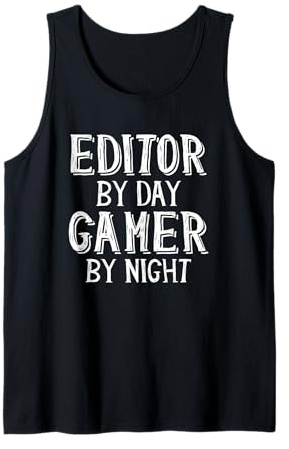 Editor by Day Gamer by Night pour Les écrivains de Livres Non Fiction Débardeur