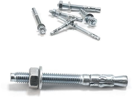 Set di 20 ancoraggi per bulloni M6, ancoraggi per calcestruzzo, carichi pesanti, M6 x 60 mm, bulloni di ancoraggio per ringhiere, cemento, finestre, pietra, macchine, travi, bulloni di ancoraggio (20