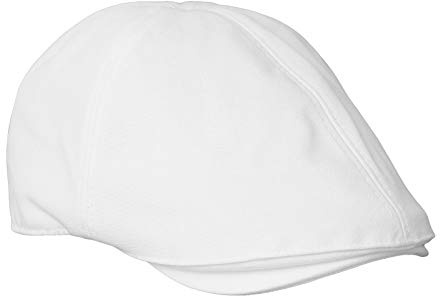 WITHMOONS Flat Cap Cabbie Hat Ivy Irish Hunting Newsboy SL31218 (White)