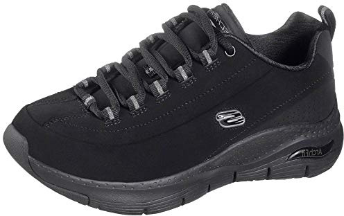 Skechers Women's Arch FIT Metro Skyline Sneaker, Black,4 UK medium
