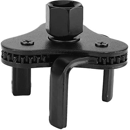 Fafeicy Ölfilterschlüssel, Stahl Werkzeugantrieb 3-Backen-Entferner, 53-108 mm Werkzeug, für 1/2 DR-Antriebswerkzeug oder 13/16 Rotationsgriff
