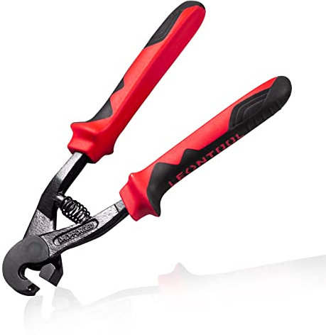 LEONTOOL Parrot Beak Nipper 7.5-Inch Glass Mosaic Trimmer Tile Mosaic Trimmer Nipper Cutter Pliers Mosaic Tile Cutter with Comfort Handle