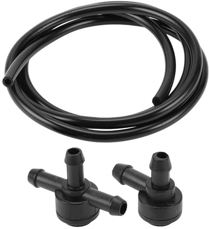 INFINAUTO Boquilla De Lavado De Parabrisas Boquillas De Pulverización De Parabrisas Delanteras Chorro De Lavado Con Manguera De Fluido No.31391513/9178897 Para Volvo C30 Negro