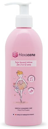 Hexacare - Intimate Wash for Girls | Ages 3 to 12 - pH 4.5 | Clinically Safe - Protect, Moisturize & No Irritation | Sage Extract, Aloferm® & Lactic Acid | Made in France | 6.8 Fl. oz.