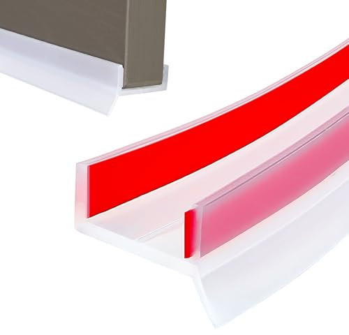 Flintronic Perfil para Zócalo de Cocina, Perfil de Sellado para Rodapié de Cocina, para Rodapié de 15mm, 16mm y 17mm, Per-fil de Zóca-lo, Banda de Sellado de Zóca-los (Transparente, 2M)