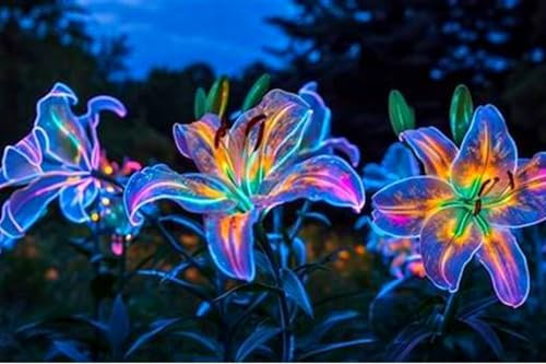 Premium Lily Bulbs – Stunning Large Blooms, Simple to Grow – Perfect for Indoor Decor, Gifts & Holiday Displays-4 Bulbs-D