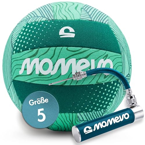 Momevo® BeachBuddy Pelota Agua Neopreno Niños, Jungle, Tamaño 5, con Bomba