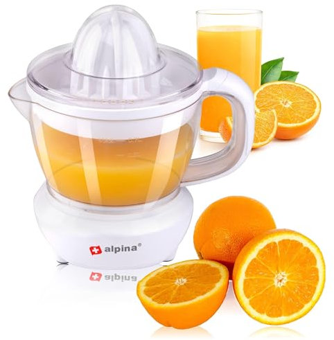 alpina Spremiagrumi - spremiagrumi - spremiagrumi - 0,7 litri - 2 coni - 2 direzioni di rotazione - 25 Watt - bianco