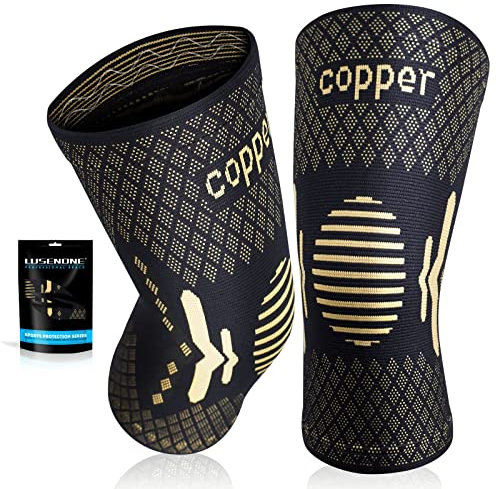 Genouillères Sport pour Homme et Femme, Lot de 2 Genouillere Arthrose, Ligamentaire, Ménisque, Genouillères de Maintien de Compression Attelle Genou pour Musculation, Running, 3XL