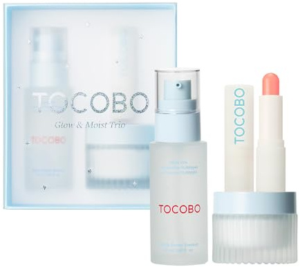 TOCOBO Glow & Moist Trio Set Kit de Cuidado Facial Coreano para Hidratar e Iluminar la Piel