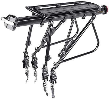 WANGZEYU GepäCkträGer Mountainbike Heavy Duty Fahrradgepäckträger Heckgepäckträger Ständer Fahrradkofferraum Fahrrad GepäCkträGer (Größe : Full Quick Mount)