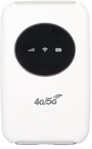 KIMISS Entsperrter 5G WiFi Portable Router, 4G LTE USB WiFi Modem mit 300Mbps High Speed, Micro-SIM-Kartensteckplatz, 3200mAh mobiler Hotspot verbindet bis zu 10 Geräte für