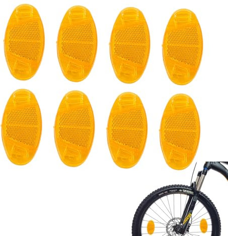 YUGUOLAN 8 Stück Speichenreflektoren Fahrrad Kinder, Speichenreflektoren Fahrrad, Katzenaugen Fahrrad Kinder, Reflektoren Fahrrad Speichen, Für Rennrad Trekking Bike & Kinder Fahrrad