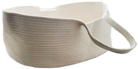 Babykorg i bomullsrep - Slitstark handvävd förvaringsfack, lätt att bära | bärbart handtag, elegant dekorativ plantskola | Sovrum Lekrum för Spädbarn Essentials