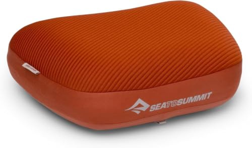 Sea to Summit – Aeros Memory Foam campingkudde – uppblåsbar premium resekudde – Xpress-ventil – 3D-stickat komfort – upp till 12 cm höjd – halkfri med PillowLock – för camping, trekking och resor