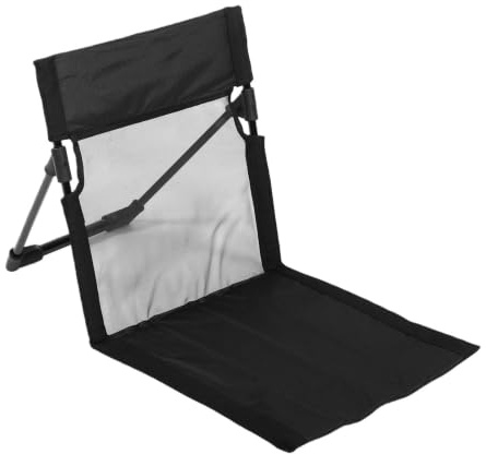 Alomejor Bärbar Fällstol i Järn och Oxford-tyg Material | med nätryggstöd för optimal komfort, lätt design som stöder 180 lbs, fälls ut i ett steg för camping strand konsert