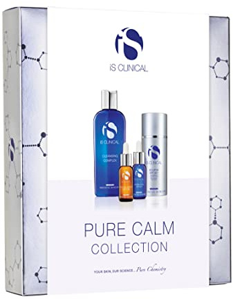 iS CLINICAL Pure Calm Collection - Calming Skincare Full Regime, Collection Gift Set, Perfect for Red or Irritated Skin