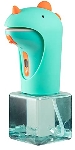 Seawah Automatic Soap Dispenser for Kids,IPX6 Waterproof Cute Dinosaur Foam Smart Hand Foaming Touchless Soap Dispenser for Bathroom Countertop, 8.7oz/250ML