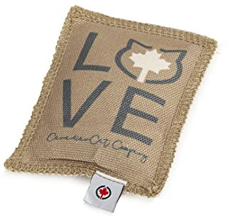 CanadianCat Company | Katzenkissen Love | braun-dunkelgrau | 5g Baldrian - Katzenspielzeug Schmusekissen