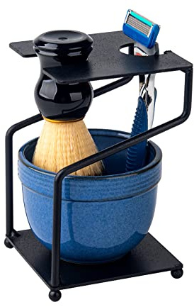 dgudgu Shaving Brush And Bowl Straight Razor Shaving Kit Shaving Bowl And Brush Set Shaving Brush Kit Shaving Cream Bowl Shaving Mug And Brush Set For Men Contain Cup,Brush,Razor Stand,Soap