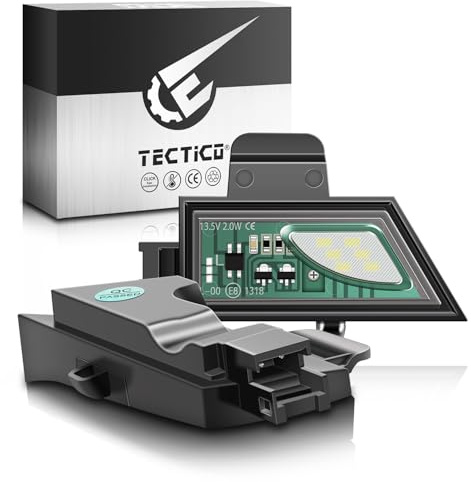 TECTICO LED under pölljus, sidospegel, LED-skärare, felfri 12 V 6 000 K, vit, kompatibel med VW Golf 7 Sportsvan All Track MK2, 2 st