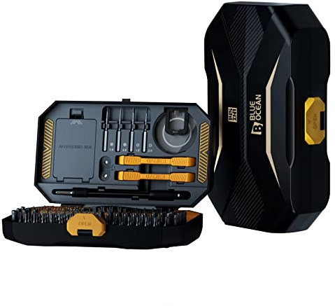 B BLUE OCEAN ® Präzisions-Schraubendreher-Set,145 in 1, Professionelles Präzisions-Schraubendreher-Set,kleiner Magnetischer Schraubendreher, Geeignet für iPhone,Spielzeug,Laptop,PC,Kamera, Brille