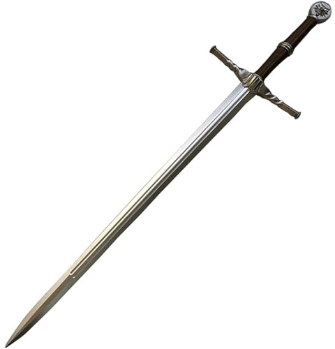 Cosplay Prop Replica Wild Hunt Geralt Wolf Pommel PU Foam Sword | Witcher 3 Wild Hunt Inspired Cosplay Sword | Durable Foam Design with Fiberglass Core | Safe for Conventions & Cosplay
