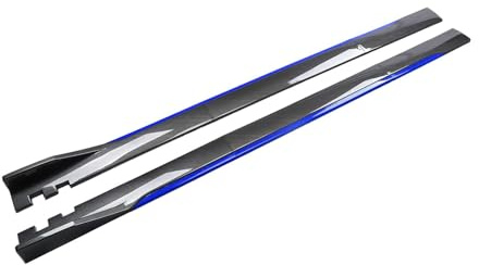 WXJFFF Faldones Laterales para Mercedes Benz EQE SUV (X294) 2022 2023 2024 2025, Falda Lateral de Extensión Estribos AntiarañAzos Anti Choques Protector DecoracióN Accesorios,CarbonFiberLook-E