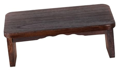 VALICLUD Sgabello da Meditazione in Legno Massello per Inginocchiarsi Panca da Preghiera Portatile Stabile e Confortevole per Meditazione Preghiera e Bere Tè Casa o Tempio