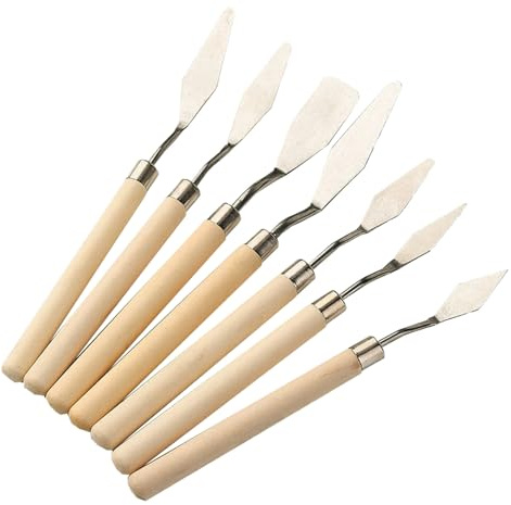 Set Di Spatole Per Artisti - Strumenti In Acrilico Da 7 Pezzi | Spatola Versatile Per Acrilico E Olio, Utensili Portatili Per Tela,