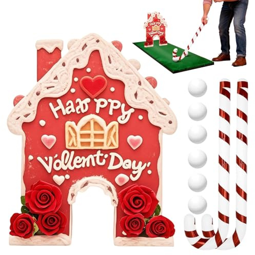 Generisk golf, alla hjärtans dag kalvaktiviteter, festspel med polkagrisar och bollar – för vardagsrum firande födelsedag fest kväll inomhus