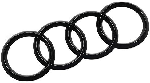 Audi 83A071802 Zeichen Heckklappe Ringe Black Edition Emblem Blackline Logo schwarz