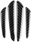 KSTE 4pcs Garde Fibre de Carbone Bord Porte Pare-Chocs de Protection Inserts Couverture Voiture Universel