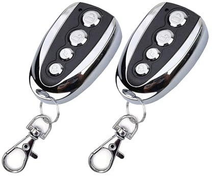 LEYF 2 X Telecomando Universale Per Apriporta da Garage 433,92 MHz/Compatibile Con i Modelli BFT, MITTO2, MITTO4, TRC1, TRC2, TRC4 / Facile Regolazione / 4 Canali, Trasmettitore Portatile