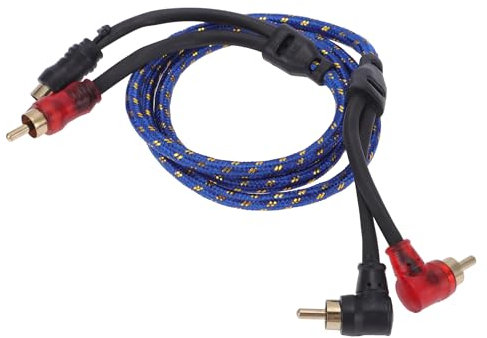 TUCKBOLD Câblage D'Amplificateur Audio pour Voiture 1M 3.28Ft Compatible | Câblage D'Amplificateur Audio Complet Bleu 1 Pièce