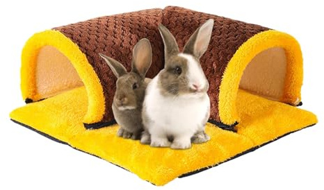Bunny Tunnel - Tubo per piccoli animali, Letto tubolare per piccoli animali | Gabbia tubolare invernale per piccoli animali, calda casa-nascondiglio per giocare, dormire e riposare