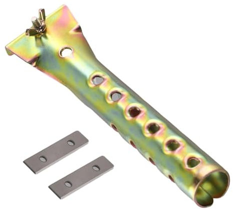 WAZUBC Raschietto per Pittura in Carburo per Uso Generico con 2 Lame Bifacciali per Rimuovere Vernice, Colla, Legno e Ruggine