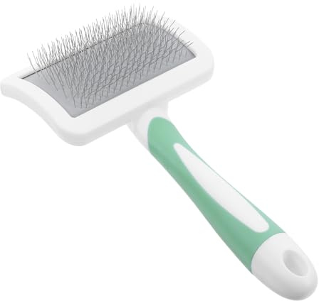 HEALSOPTHY Hand Carders for Needle Felting and Pet Grooming Slicker Brush with Handle 6.50X3.46X1.10In Dual Use Wool Carder for Dogs Cats Fiber Blending Tool