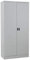 Gürkan Putzmittelschrank lichtgrau 80,0 x 38,0 x 180,0 cm