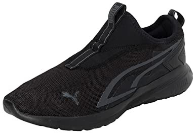 PUMA Unisex All-Day Active Slipon Sneaker, Black-Dark Shadow, 42 EU