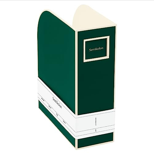 Semikolon 364109 Magazine rack A4 - magazine collector, document folder, format 10.5 x 26 x 31 cm - forest green