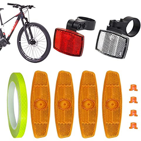 Fahrrad Reflektoren Vorne Hinten Set,Fahrrad Reflektoren Speichenreflektoren,Satz Fahrrad Reflektoren Vorne Und Hinten,Fahrrad-Reflektoren Vorne Und Hinten,FüR Mountainbike Rennrad Sicherheit