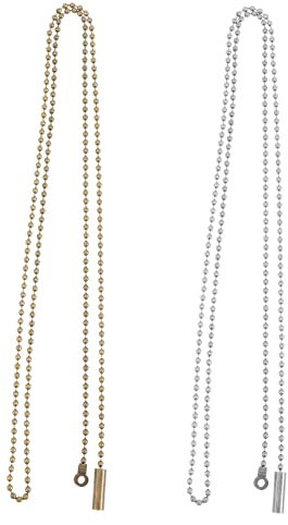 OSALADI 2 Stück Endstücke Für Lampen Deckenventilator Schnur Deckenventilator Kette Zieht Deckenventilator Licht Kits Perlen Anhänger Kugelkette Lampenzubehör Perlen Verlängerungsketten