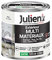 Julien Peinture Multi-Matériaux Satin en phase Aqueuse - Bois, Fer, Alu, PVC, Zinc, Acier galvanisé, brut ou peint - Blanc 0,125 L