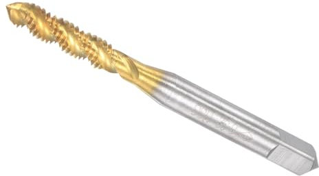 CoCud Spiralnut-Gewindebohrer, 8-32 UNC Gewindegröße, 3 Schneiden, Hochgeschwindigkeitsstahl-Gewindewerkzeug - (Anwendungen: zur Bearbeitung von Löchern und klebrigen Materialien)