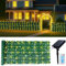 Kinberry Artificial Ivy Privacy Fence Screen Solar String Light - 1x3M Solar Net Lights Outdoor Expandable Artificial Hedges Fence Garden Decorative Privacy Fence Screening (Warm Light)