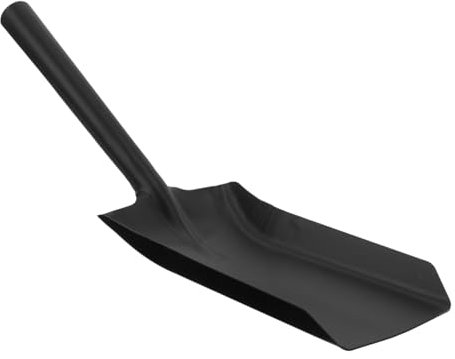 Alipis Pelle à suie de Charbon de Bois Pelle à feu pelles pour Creuser pelles pour Le Jardinage Creusement Pelle à Cendres pour Barbecue pelles à Sable de Cuisine Acier Inoxydable Black