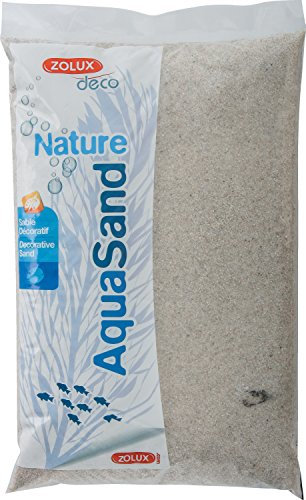 Zolux Gravier Naturel pour Aquarium Quartz Fin de 0,3 à 1,2 mm de Granulométrie 5 kg