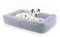 brunolie Bruno Hundebett, Hundesofa, waschbar, orthopädisch und rutschfest, Hundekissen mit Abnehmbarer Lehne, hundekorb