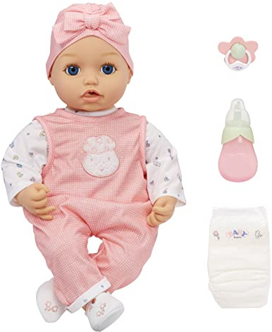 Baby Born My Real Baby Doll Annabell - Blue Eyes: Realistic Soft-Bodied Baby Doll Ages 3 & Up, Sound Effects, Drinks & Wets, Mouth Moves, Cries Real Tears, Eyes Open & Close, Pacifier
